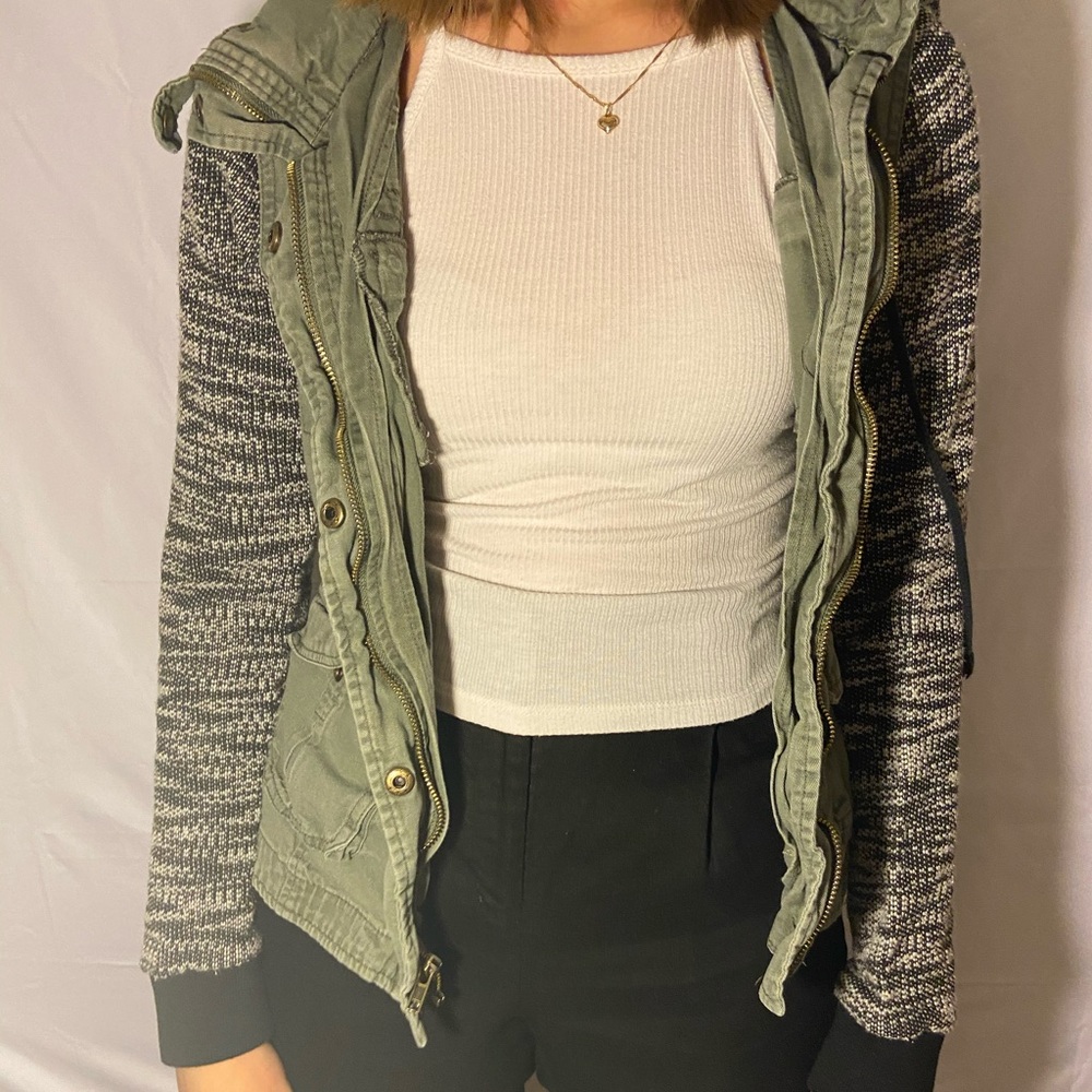 green jacket